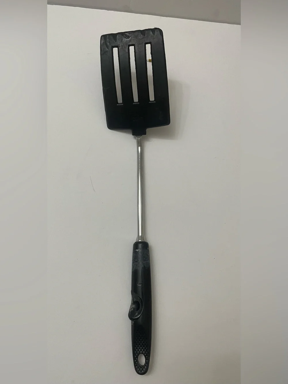 Vintage Ekco Slotted Nylon Spatula Turner Flipper Black Plastic  Handle